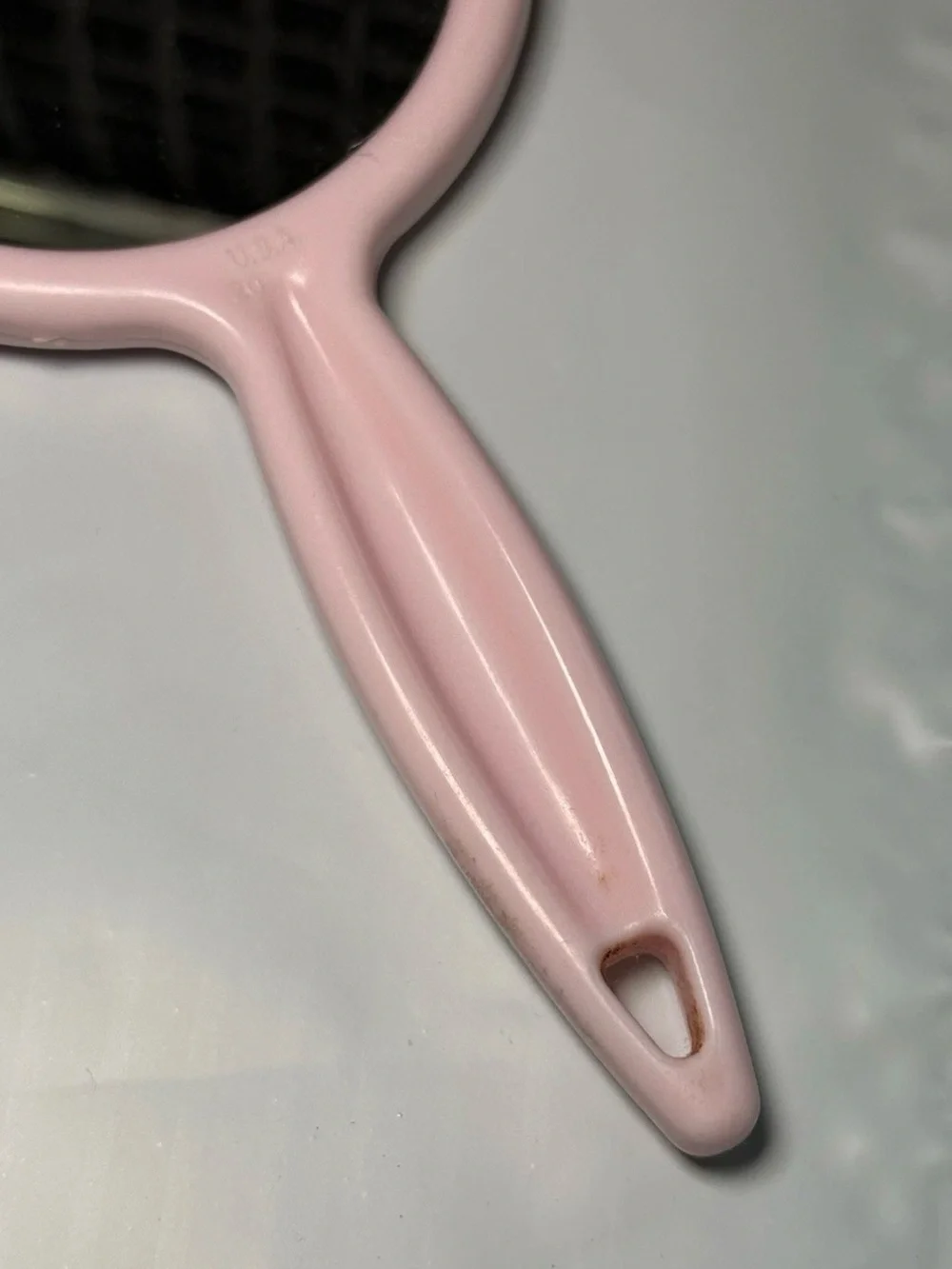Vtg 1982 Strawberry Shortcake Pink Hand Mirror 8